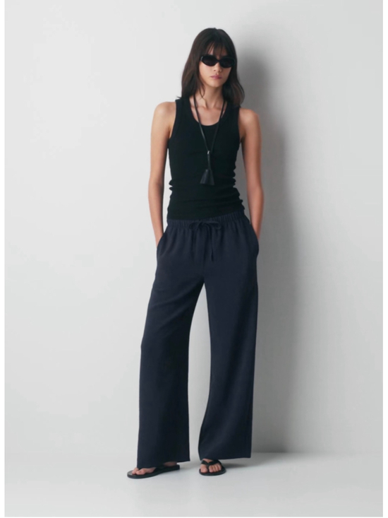 Wilfred Pants - Aritzia Wilfred The Lodge Pant – Dark Night Navy – Women’s Medium – NEW